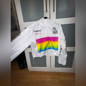 Vintage Polaroid Windbreaker w/ Hood